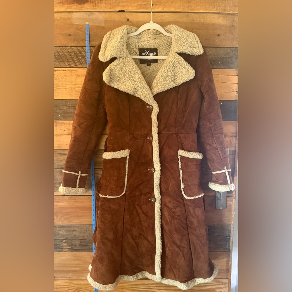 Wilsons Leather Maxima Long Shearling Coat – Women’s Medium